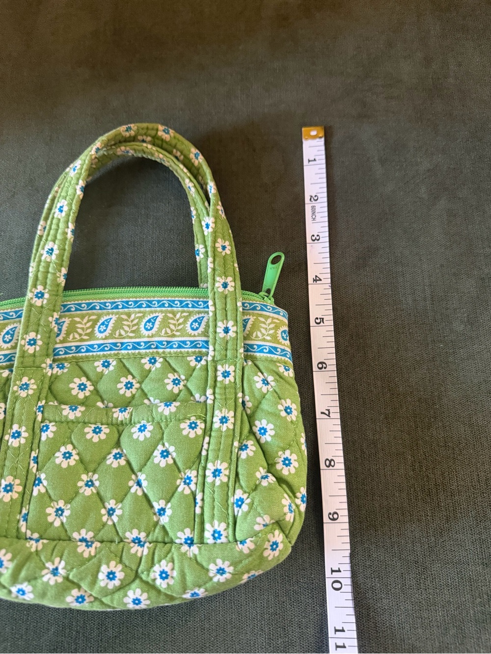 Vera Bradley Green Apple Pouch - Picture 5 of 5